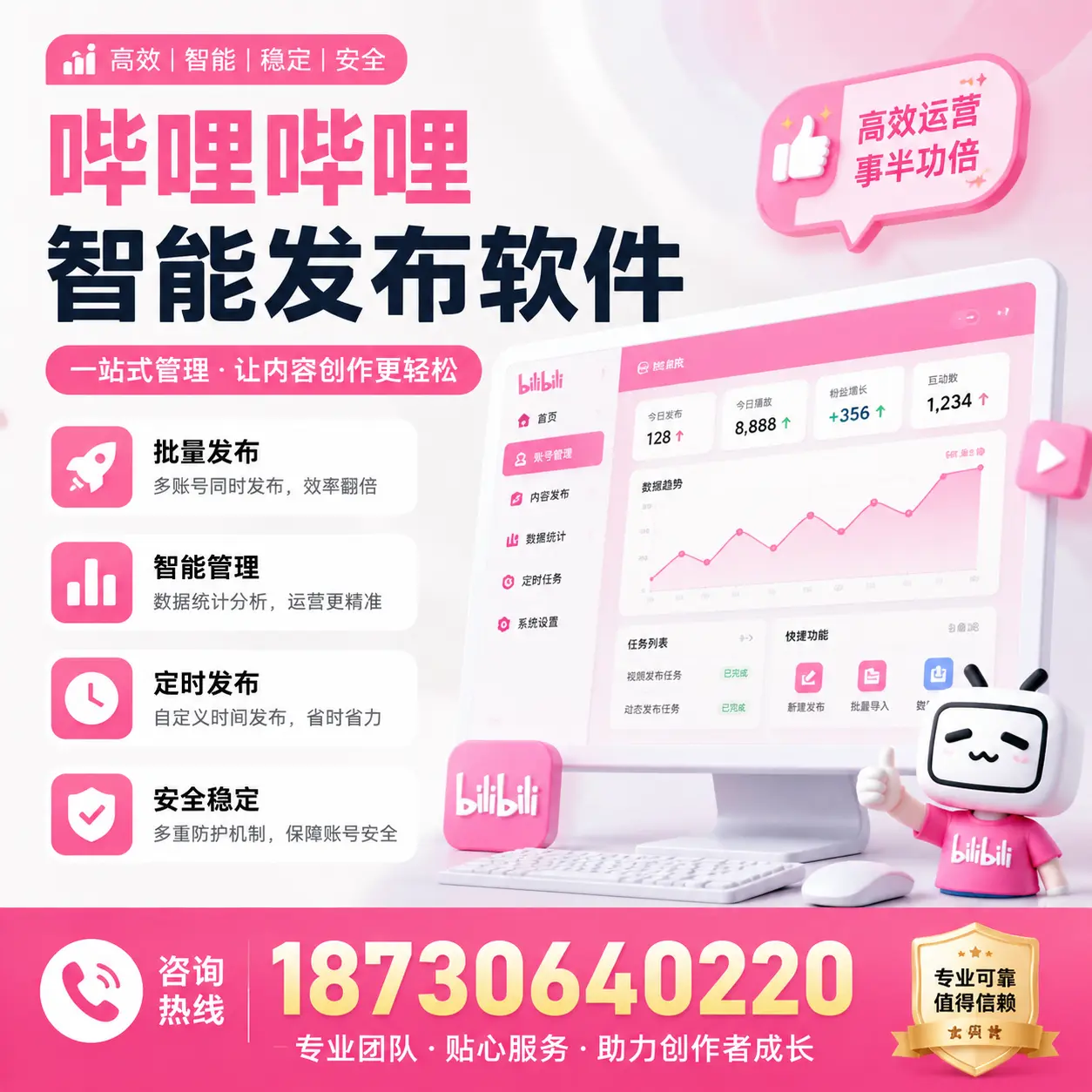 如何评估哔哩哔哩智能发布软件的ROI?通辽 企业必读